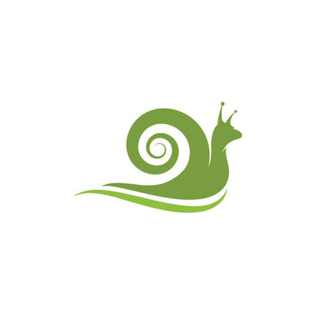 Snail Vector icon design illustration Templateのイラスト素材