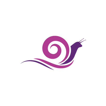 Snail Vector icon design illustration Templateのイラスト素材
