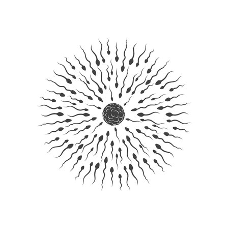 Sperm Vector icon design illustration Templateのイラスト素材