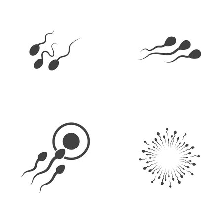 Sperm Vector icon design illustration Templateのイラスト素材