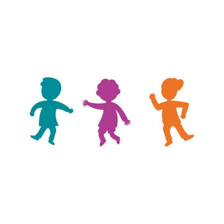kids concept vector illustration icon designのイラスト素材