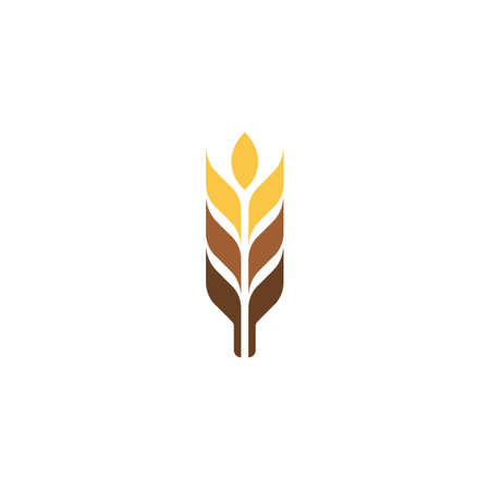 Agriculture wheat vector icon designのイラスト素材
