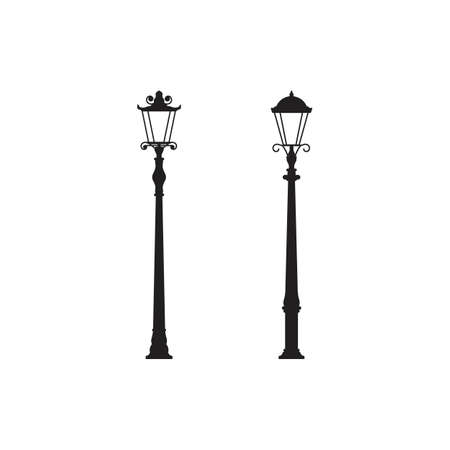 Light poles Vector icon design illustration Templateのイラスト素材