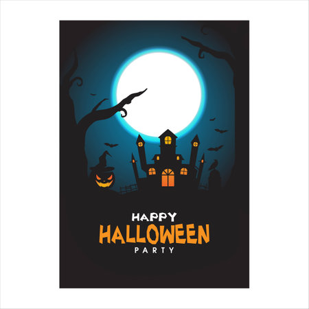 Halloween tree for your design for the holiday Halloween. Vector illustrationのイラスト素材