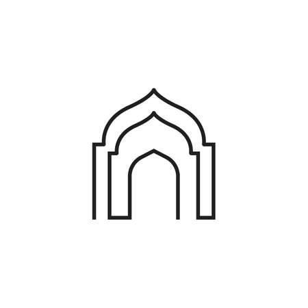 Mosque symbol icon vector Illustration design templateのイラスト素材