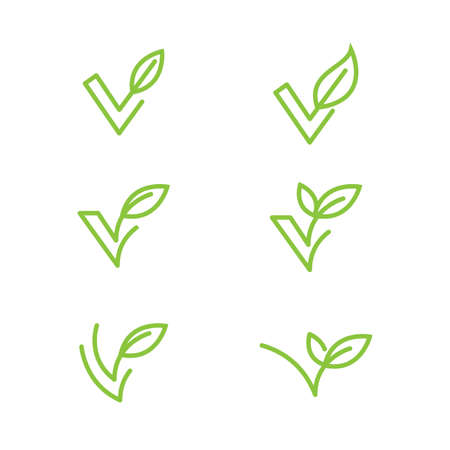 Vegan element Vector icon design illustration Templateのイラスト素材