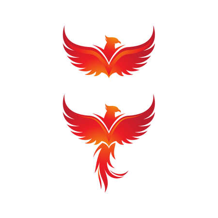 Phoenix vector icon illustration design templateのイラスト素材