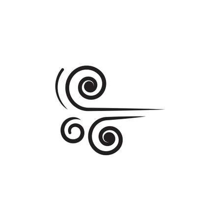 Wind vector icon design illustration templateのイラスト素材