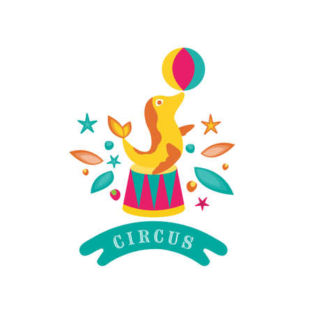 Lion Circus Element Vector design illustration Templateのイラスト素材