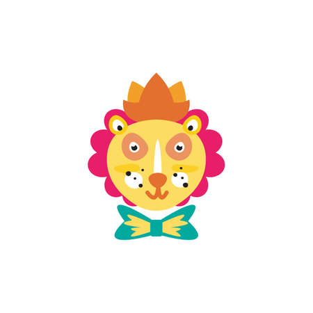 Lion Circus Element Vector design illustration Template