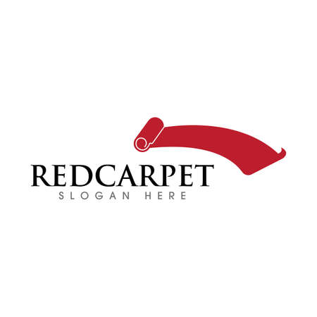 Simple red carpet Vector design illustration Templateのイラスト素材