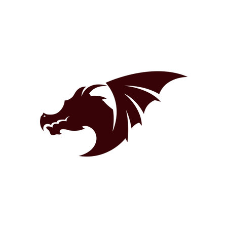 Dragon vector icon illustration design logo templateのイラスト素材