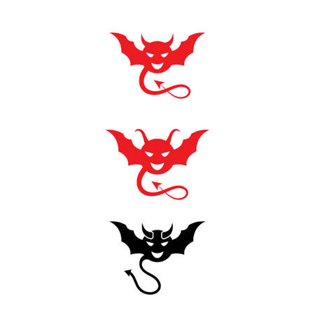 Devil horn Vector icon design illustration Template