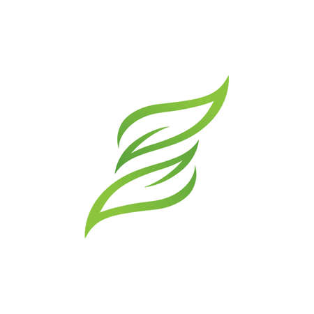 Green Tree leaf ecology nature element vector designのイラスト素材