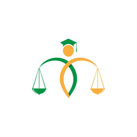 Human character logo sign illustration vector designのイラスト素材