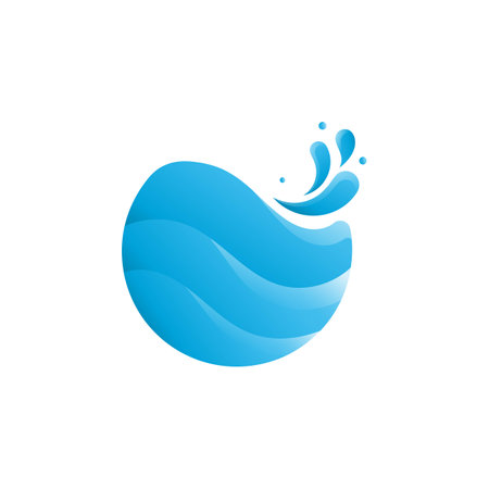 water splash icon vector illustration design templateのイラスト素材