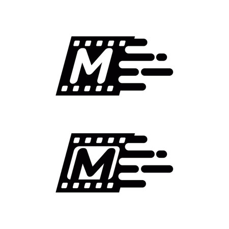 abstract film icon vector illustration template designのイラスト素材