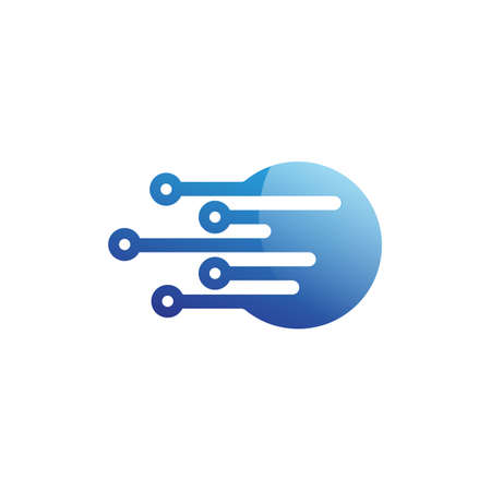 Circuit Logo Template vector illustration icon design