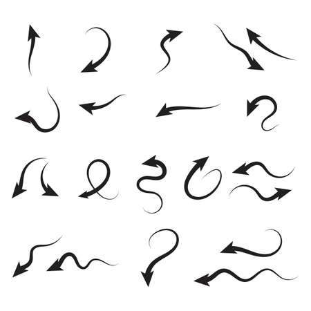 Arrow vector illustration icon Logo Template designのイラスト素材