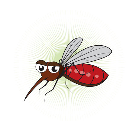 Insect mosquito icon Template vector illustrationのイラスト素材