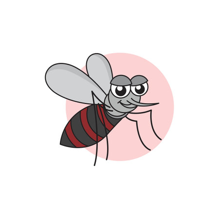 Insect mosquito icon Template vector illustrationのイラスト素材