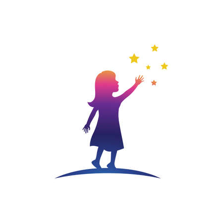 kids concept vector illustration icon designのイラスト素材