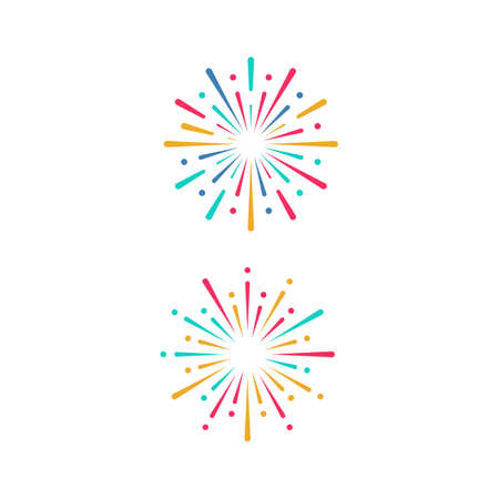 Firework vector icon illustration design templateのイラスト素材