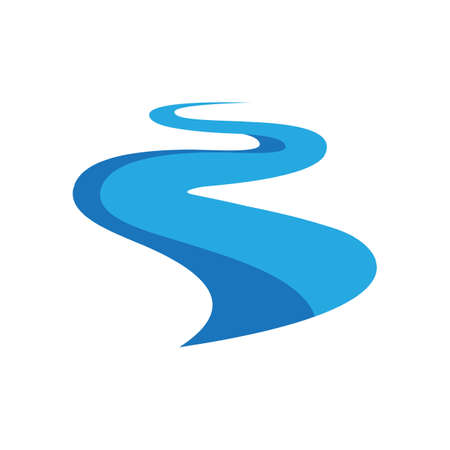 river icon vector illustration design templateのイラスト素材