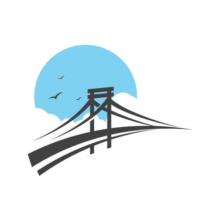 Bridge vector icon illustration design templateのイラスト素材