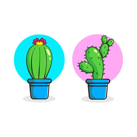 Cactus Icon design template vector illustrationのイラスト素材
