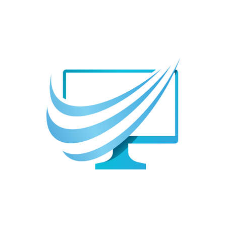 computer logo Vector icon design illustration Template