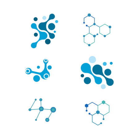 Medical DNA Vector icon design illustration Templateのイラスト素材