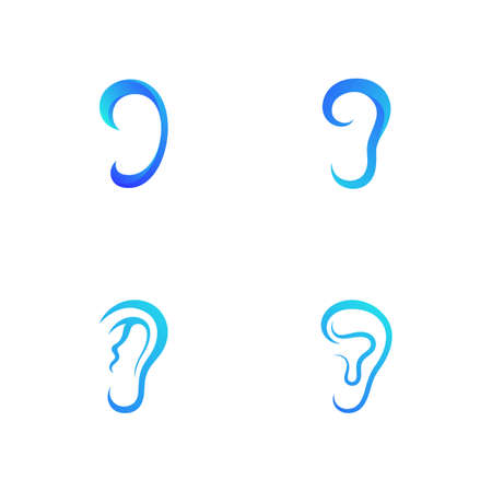 Hearing icon illustration Template vector icon designのイラスト素材