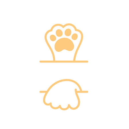 Paw Logo design vector illustration design templateのイラスト素材