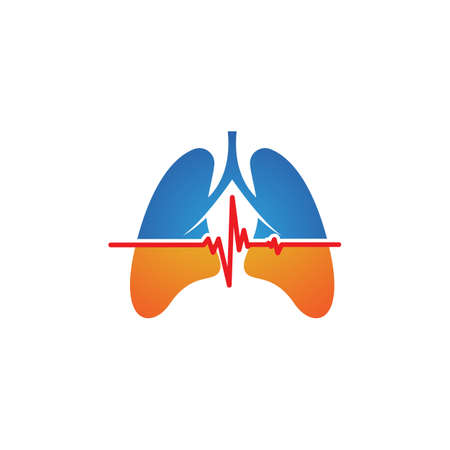 Lung Vector icon for medical design illustration Templateのイラスト素材