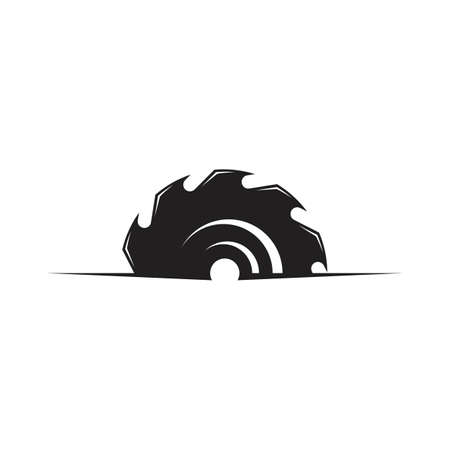 Industrial saw vector illustration icon design templateのイラスト素材