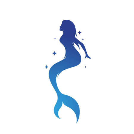 Mermaid vector illustration design templateのイラスト素材