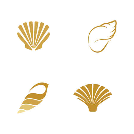 Shell vector icon illustration design templateのイラスト素材
