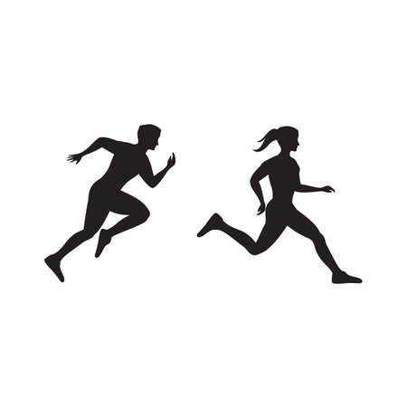 Run Sport Vector icon design illustration Templateのイラスト素材