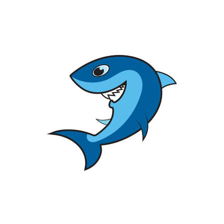 Shark illustration icon designTemplate Vectorのイラスト素材
