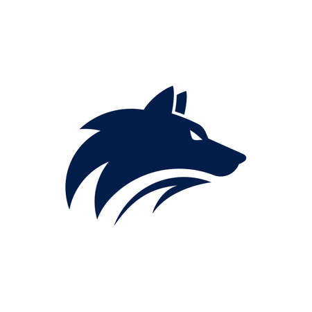 Wolf Head Template vector illustration design
