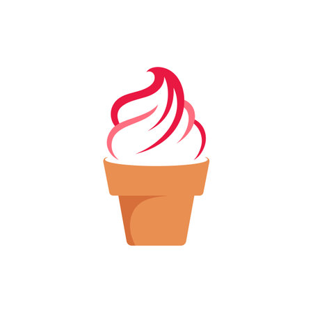 Ice Cream Vector icon design illustration Templateのイラスト素材