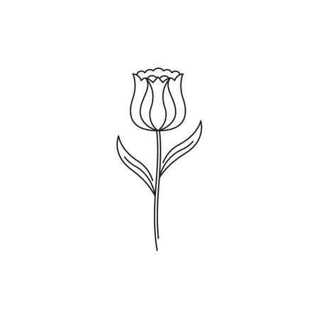 Beauty florist vector icon design templateのイラスト素材