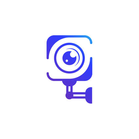 CCTV Vector icon design illustration Templateのイラスト素材
