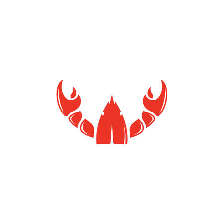 Shrimp vector icon illustration design templateのイラスト素材