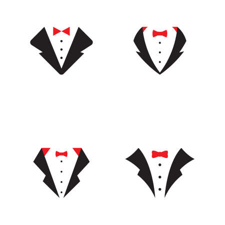 Tuxedo exclusive template vector icon illustration designのイラスト素材