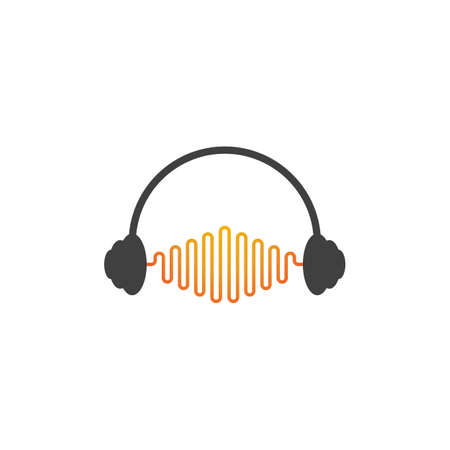Speaker waves vector illustration design templateのイラスト素材