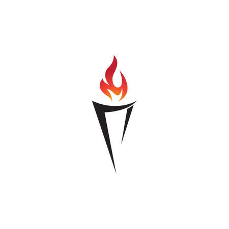 Hot flame fire vector icon illustration design templateのイラスト素材