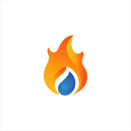 Hot flame fire vector icon illustration design templateのイラスト素材
