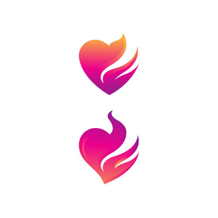 Hot flame fire vector icon illustration design templateのイラスト素材